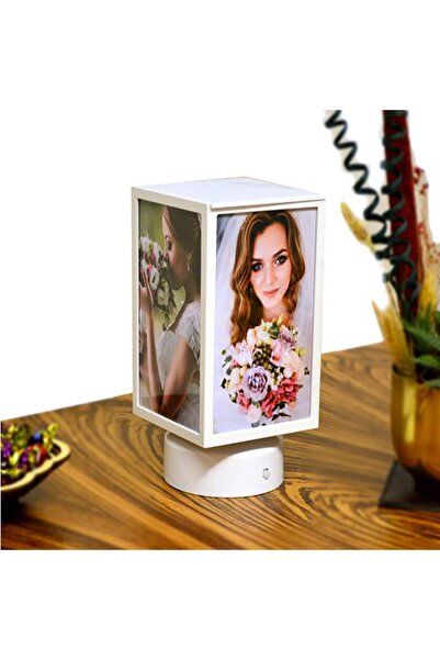 Nobbystar Hareketli Dönen Ayaklı Küp Fotoğraflı Hediyelik Takı Kutusu