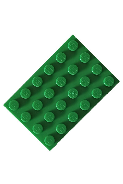 LEGO Moc Custom Aksesuar Creator Plate 4 X 6 Düz Tuğla Yeşil 2 Adet Gönderilecek