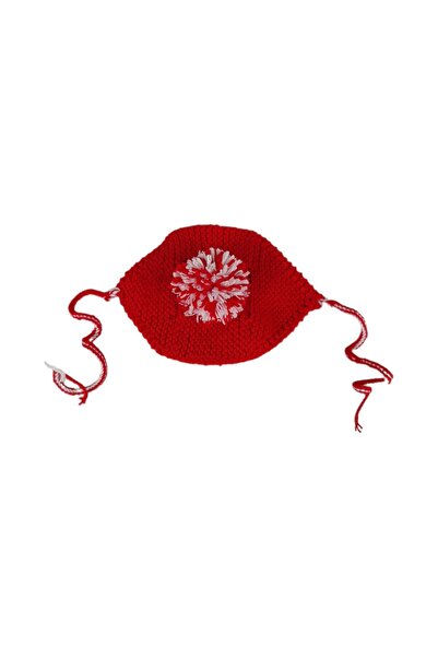 Be Cat غطاء رأس قطة أحمر محبوك وإكسسوار قبعة قطة