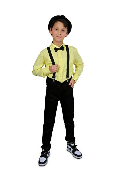 Çello mello Хлопчачий 3-комплектний комплект сорочка, штани, підтяжки, метелик