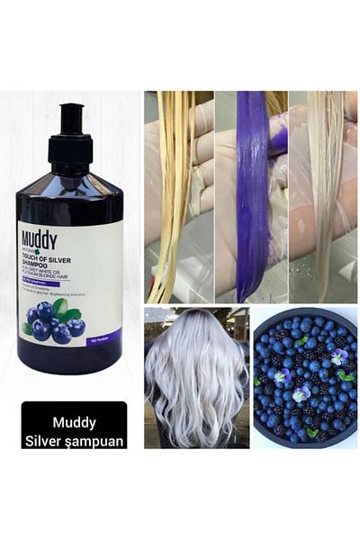 Muddy Dorelik Eliminator 500 Ml Purple Shampoo for White and Gray Hair