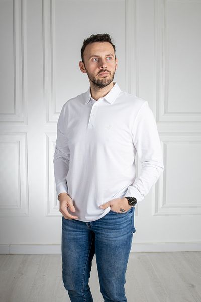 Sarar White Polo Collar 100% Cotton Wraps Sweatshirt
