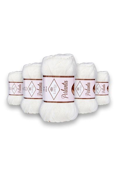 LaVita Yarn Περισσότερες πληροφορίες για το πλέξιμο με βελονάκι Diamond 5 Pack Amigurumi Χειροποίητο Νήμα Taka Yarn (λευκό-9501)