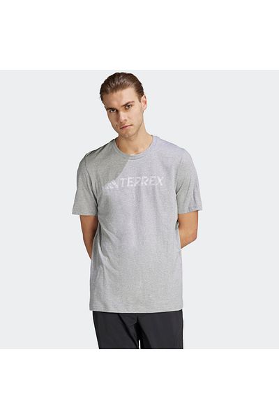 adidas Ανδρικό γκρι μπλουζάκι Terrex Classic Logo (HY1695)