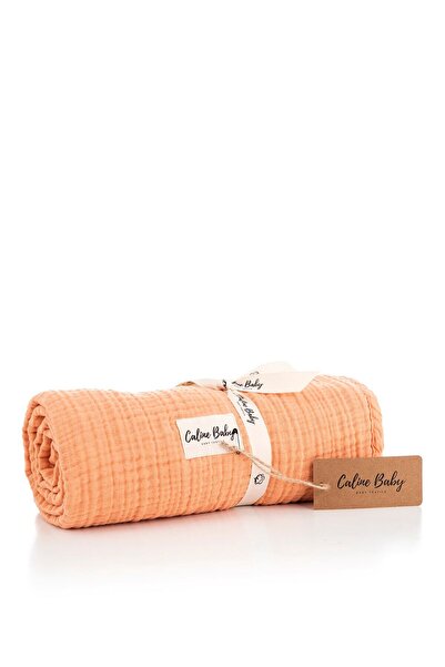 Caline Baby بطانية بيبي خوخ 4 طبقات موسلين 120x120 سم