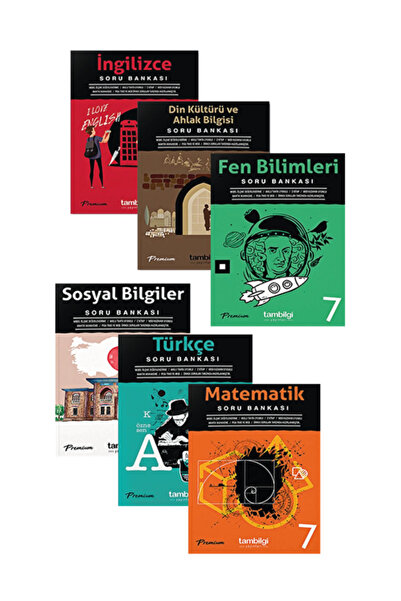 Tambilgi Yayınları 7. Sınıf Premium Serisi Tüm Dersler Soru Bankası Seti Tamb...