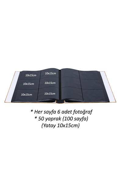 Nobbystar 10x15cm Αλμπουμ φωτογραφιών με μοτίβο γραμμοφώνου 600 μεγάλου μεγέθους