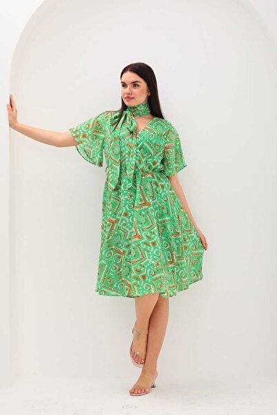 CİXAPLE Rochie scurtă din șifon florală