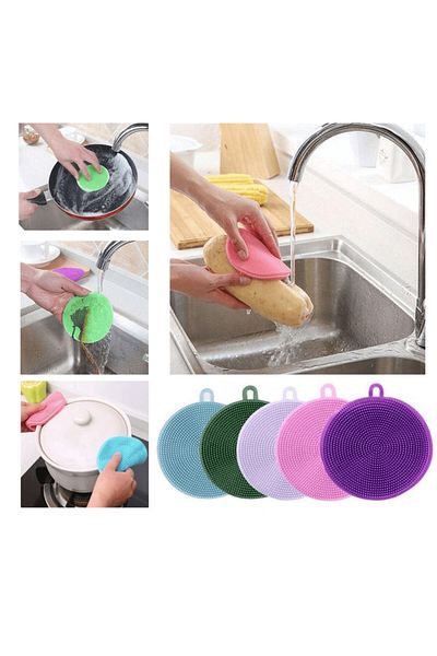 sengenegel Silicone Dishwashing Brush - Non-Spill (2 Pieces)