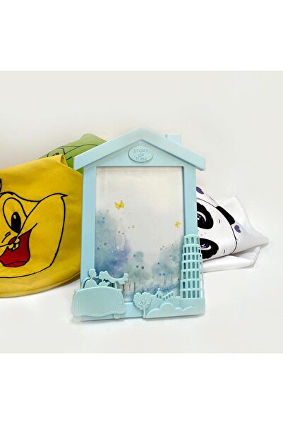 Nobbystar Fotoğraflı Çocuk Çerçevesi Turkuaz Renkli Hediyelik 13x18 Plastik F...
