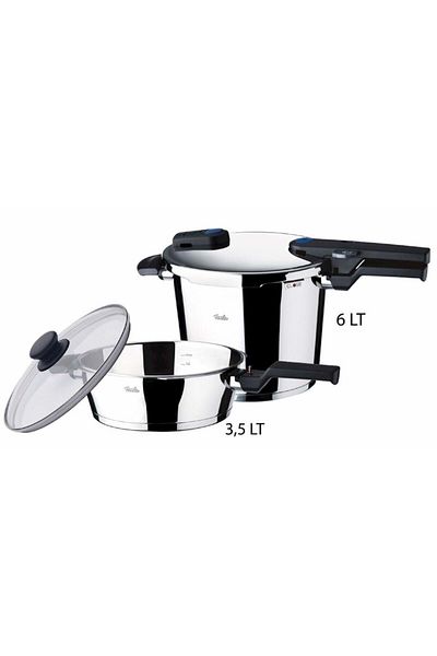 Fissler Vitaquick 6+3.5 lt Pressure Cooker Set of 2