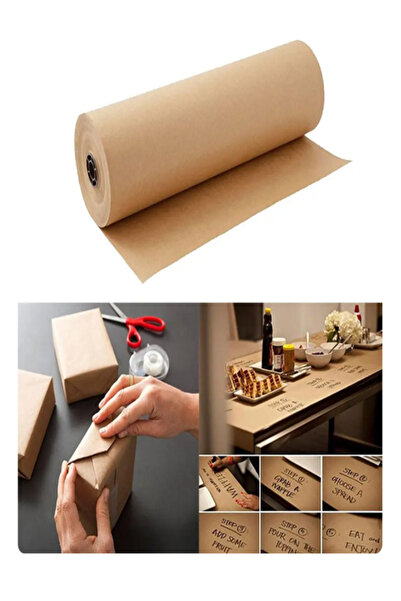 Müller Kraft Kahverengi Kağıt Rulo El Sanatları Ambalaj Kağıdı 85x180mt.