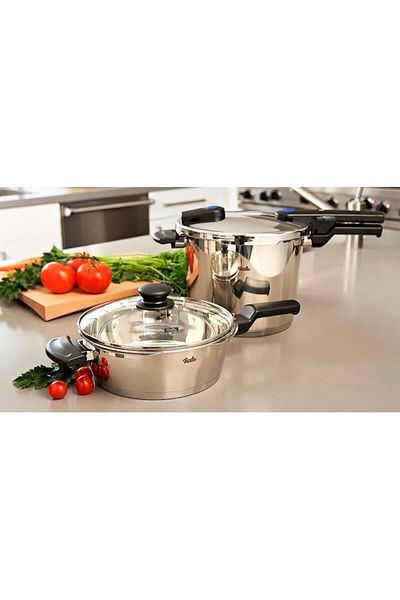 Fissler Vitaquick 6+3.5 lt Pressure Cooker Set of 2