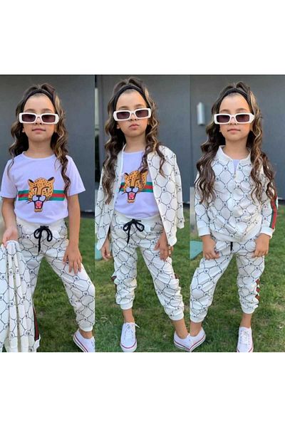 MERYEM YİĞİT BUTİK Girl's Triple Set