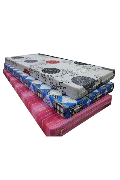 BALBAN TİCARET 90x190x12 Cm Kılıflı Yatak, 15 Dns Gri Sünger