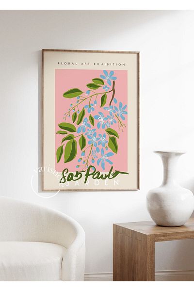 Yaris Note Αφίσα Sao Paulo Floral - Χωρίς πλαίσιο