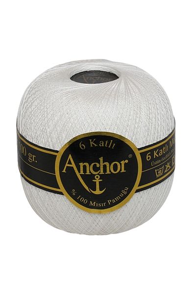 Anchor Lace Thread And Net Thread White 70