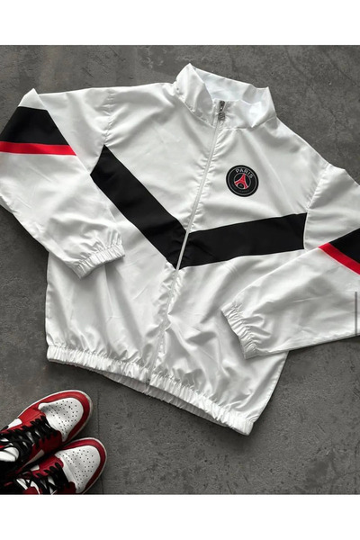 Richarlison Pelerină de ploaie subțire și jachetă antivânt pentru copii, albă...