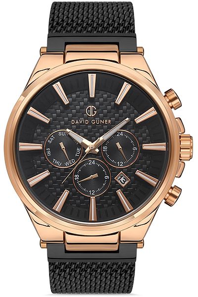 DAVID GUNER Dg-8283Gc-R2 Men's Wristwatch with Crest Cord