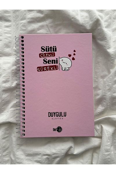 Planet Butik Emotional Agenda with the Phrase'Milk Strawberry You Everytime'
