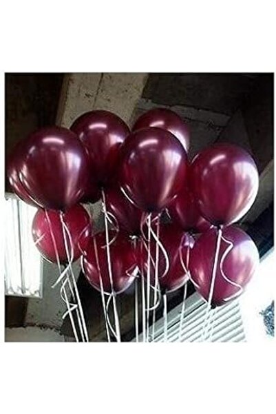 TATLI GÜNLER BORDO 20 ADET METALİK BALON BÜYÜK BOY 30 CM