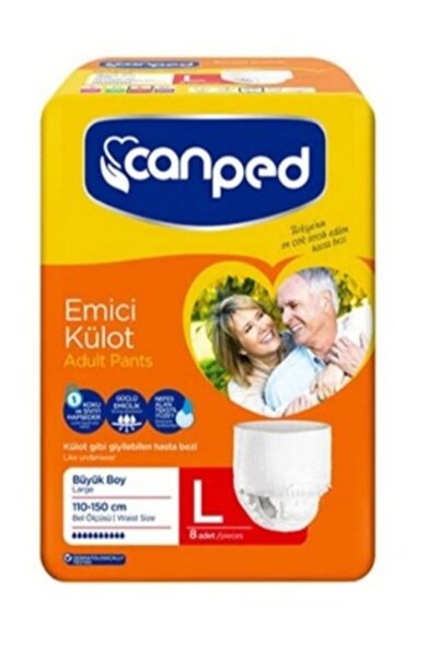 Canped Emici Külot Hasta Bez Large 110-150 Cm 30'lu
