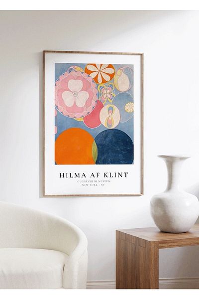 Yaris Note Αφίσα Hilma Af Klint Μοντέρνα Διακοσμητική Χωρίς Πλαίσιο