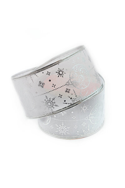 Lora Wedding 2.7m 65mm Wide New Year Themed Imported Ribbon with Wire Edges