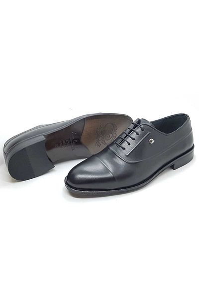 Pierre Cardin Мъжки обувки PIERRE CARDIN BLACK CLASSIC с неолитови подметки и връзки