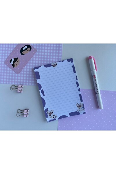 Efsu A6 Mor Inek Memopad/notepad/defter