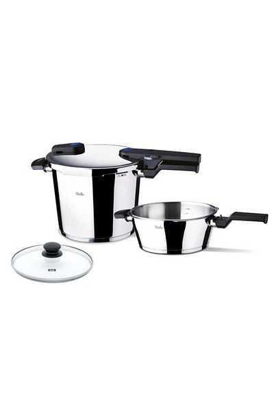 Fissler Vitaquick Bluepoint 6 + 2.5 Liter Pressure Cooker Set
