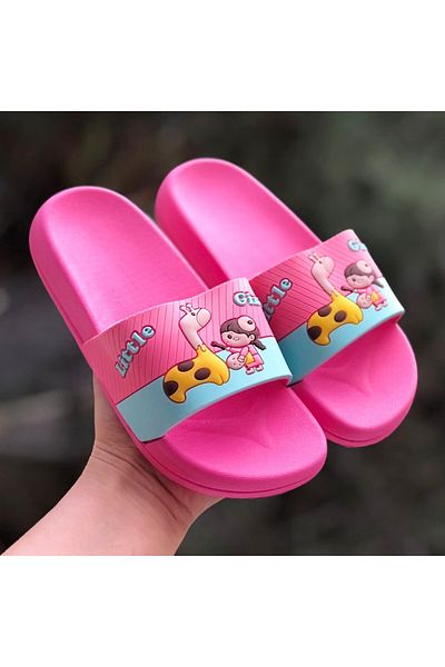 Pandalina Dinosaur Figured Non-Slip Sole Children's Slippers Children's Beach Sea Pool Bathroom Slippers