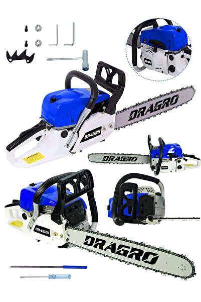 Dragro 63 Cc Benzinli Testere Ağaç Odun Dal Kesme Makinesi Motorlu Testere