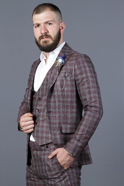 TUĞRA CENTER Tuğra 3441 Desenli Erkek Takım Elbise