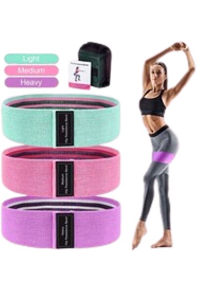 SPORIO Αθλητική άσκηση με λάστιχα αντίστασης Aerobic Pilates Squat Rubber Fit...