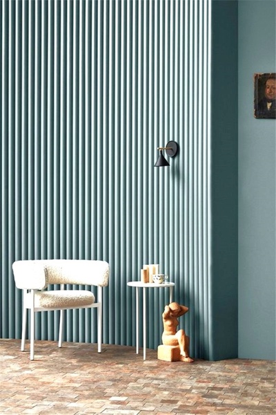 Şahan Art Deco Ahşap Duvar Paneli / Soft Touch / Su Yeşili / 6'lı Paket / 1. ...