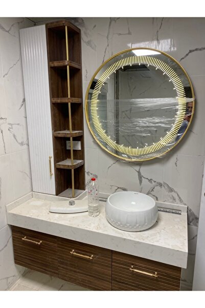 ZENİT YAPI 80*80 Varak Lake Boya Sensörlü Ayna Ledli Duvar Aynası Led Işıklı ...