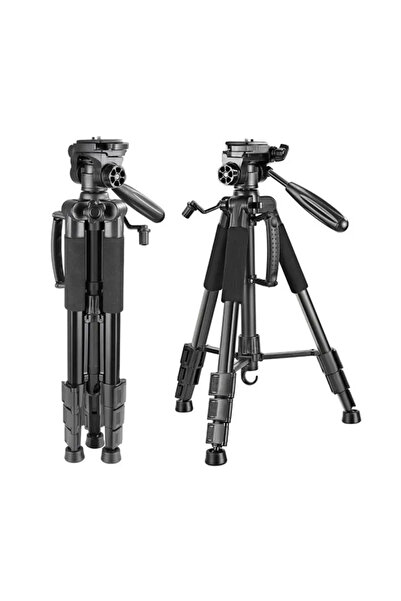 post alley Bluetooth Kumandalı Profesyonel 150 Cm Kamera Ve Cep Telefonu Tripodu Telefon Tutuculu Ve Çantalı