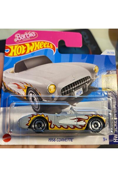 HOT WHEELS Tekli Arabalar 1956 CORVETTE BARBİE ATEŞ MODELİ
