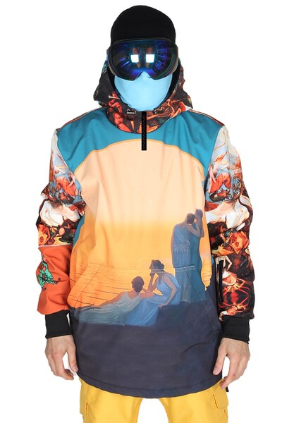 SNOWSEA Art Serisi Snowboard Ve Kayak Montu, Ss7916 Tasarım Kayak Montu