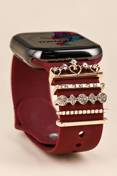 mimtec Apple Watch Uyumlu Charm Huawei Watch Fit 2 Uyumlu Charm Aksesuar Süs ...