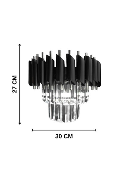 Genel Markalar Kablosuz Pilli Kristal Taşlı Modern Aplik Serisi - Yatak Odası - Salon - Hol - Mutfak