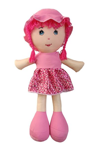 Nostalji Kutusu Sleeping Companion Pink Dress Cloth Doll Gift Girl Toy 50 Cm