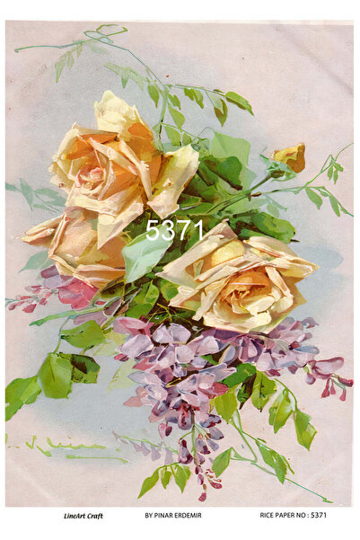 LİNEART Pirinç Dekopaj Kağıdı No:5371- 29X42cm