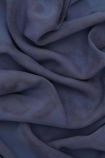 Melodi Scarf Şal de mătase Medina Hijab de damă albastru