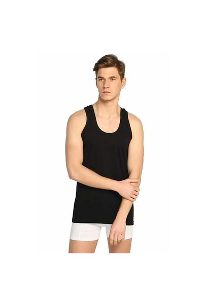 MarkaTurko SEDEF STAR MEN'S COMBED BLACK ATHLETE 3 PACK