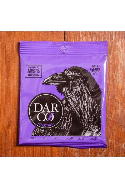 Darco D915 Custom Lights Number 11-048 Electric Guitar String Set Plectrums