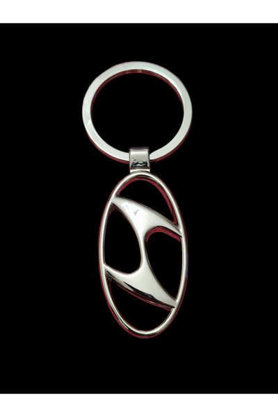 AYCANSTORE Breloc din oțel inoxidabil cromat compatibil cu vehiculele Hyundai