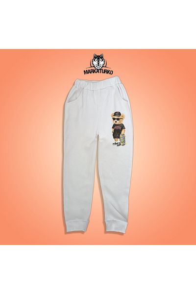 MarkaTurko Teddy Bear printed unisex Special Design Βαμβακερή παιδική φόρμα 2705-B14
