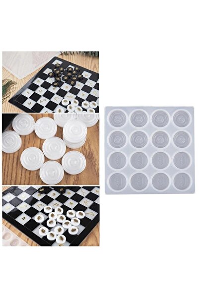 adarya Tavla Pulu Reçine Epoksi Kalıbı